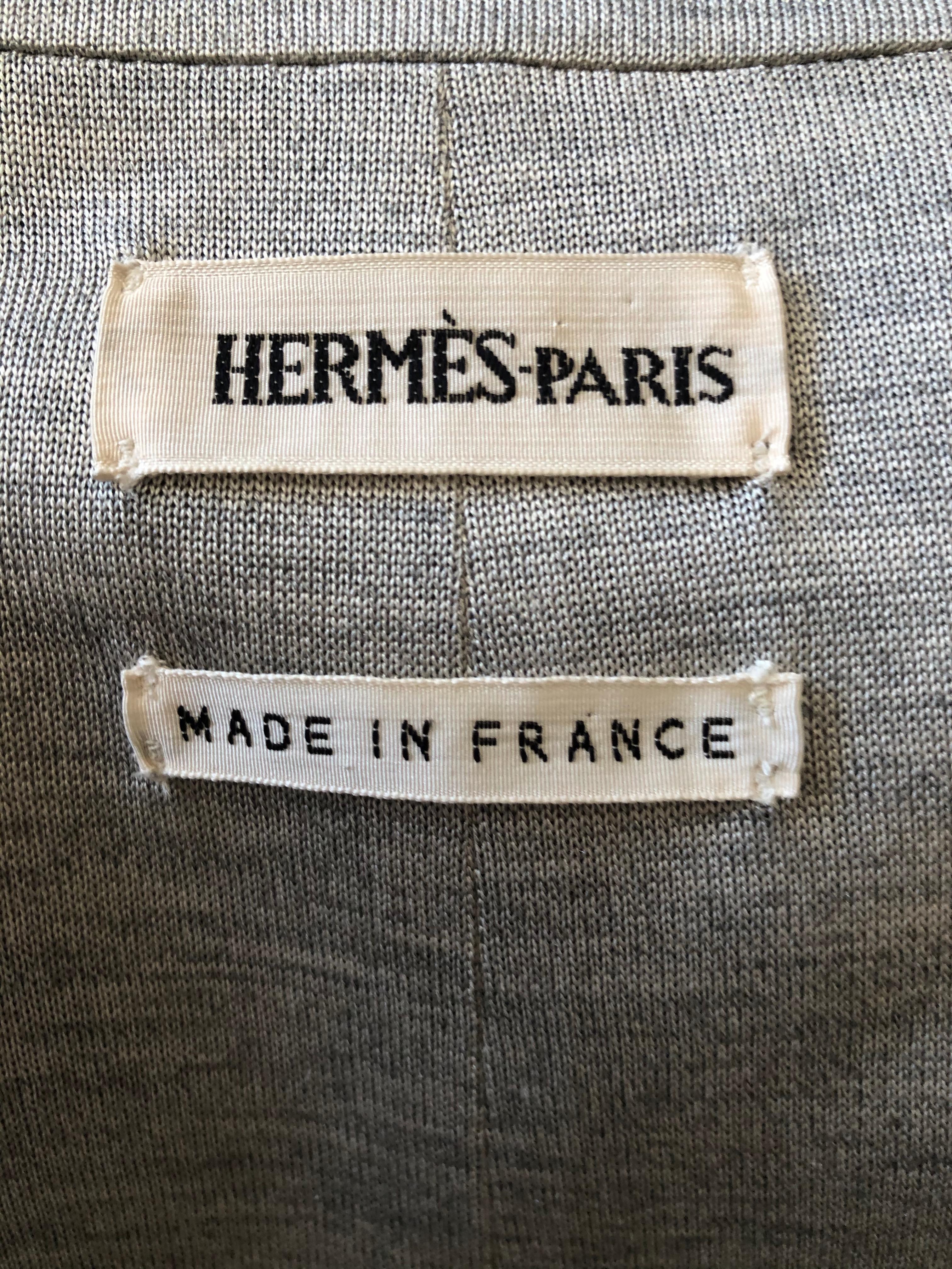 Hermes by Martin Margiela Luxurious Silk Coat For Sale 2