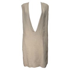 Hermès by Martin Margiela S/S 2000 Linen V-Neck Dress