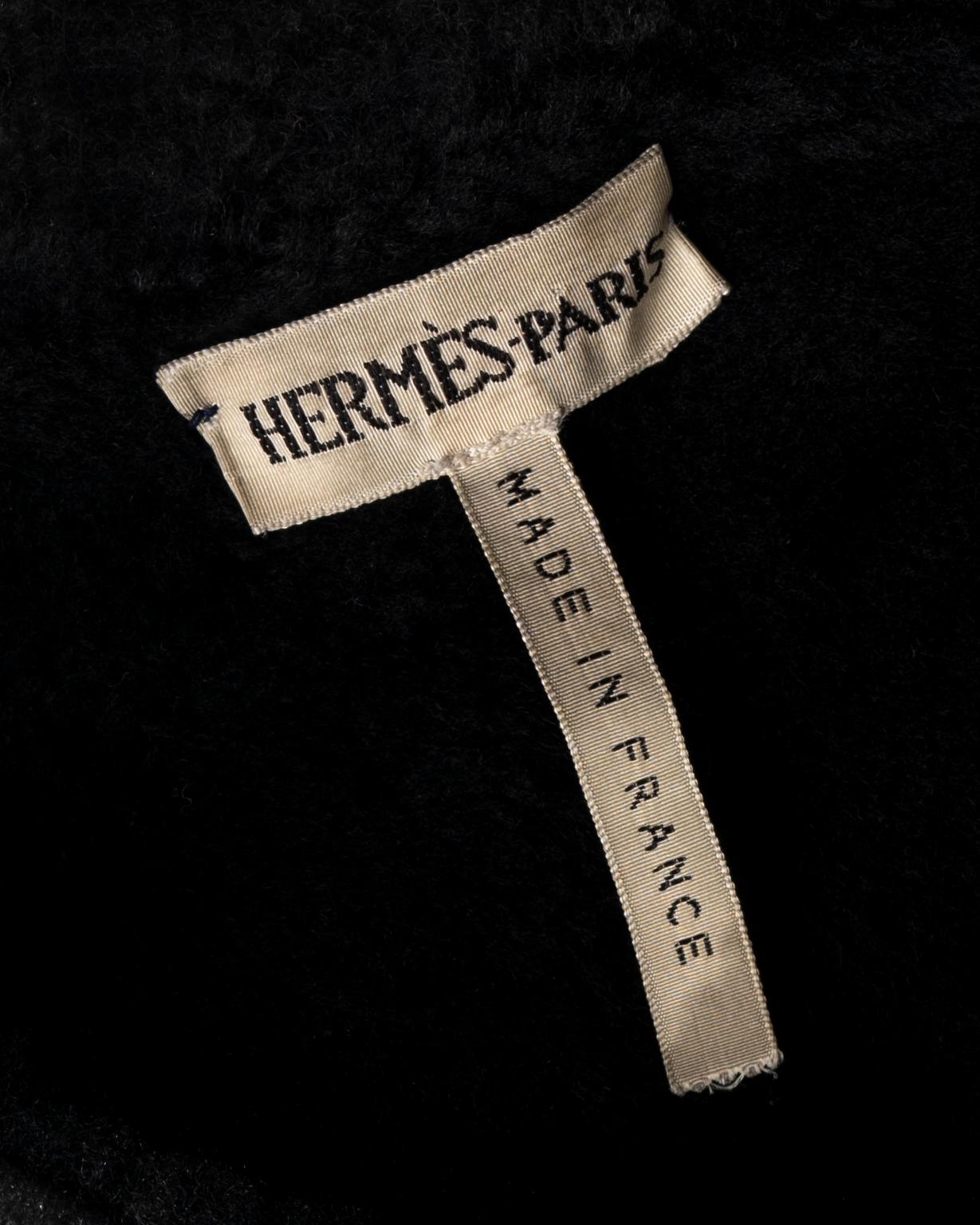 Hermes by Martin Margiela shearling jacket and cashmere sweater set, fw 2002 4