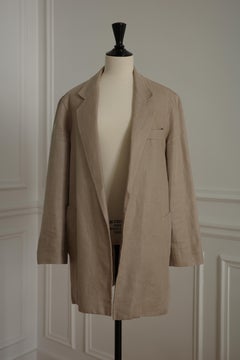 Giacca vintage in lino Hermès by Martin Margiela, circa 1997-2003, taglia 38