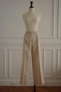 Hermès by Martin Margiela (1997-2003) Vintage Striped Silk Trousers