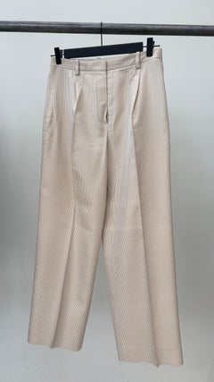 Hermès by Martin Margiela Vintage Striped Silk Trousers