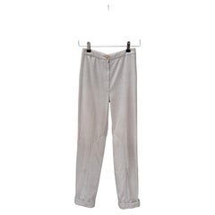 Hermès by Martin Margiela Vintage Striped Silk Trousers