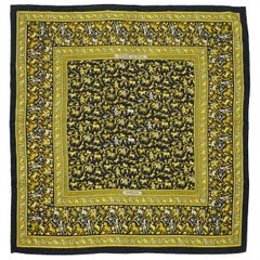 Hermès by Michel Duchene "Chasse en Inde" Silk Carre Scarf