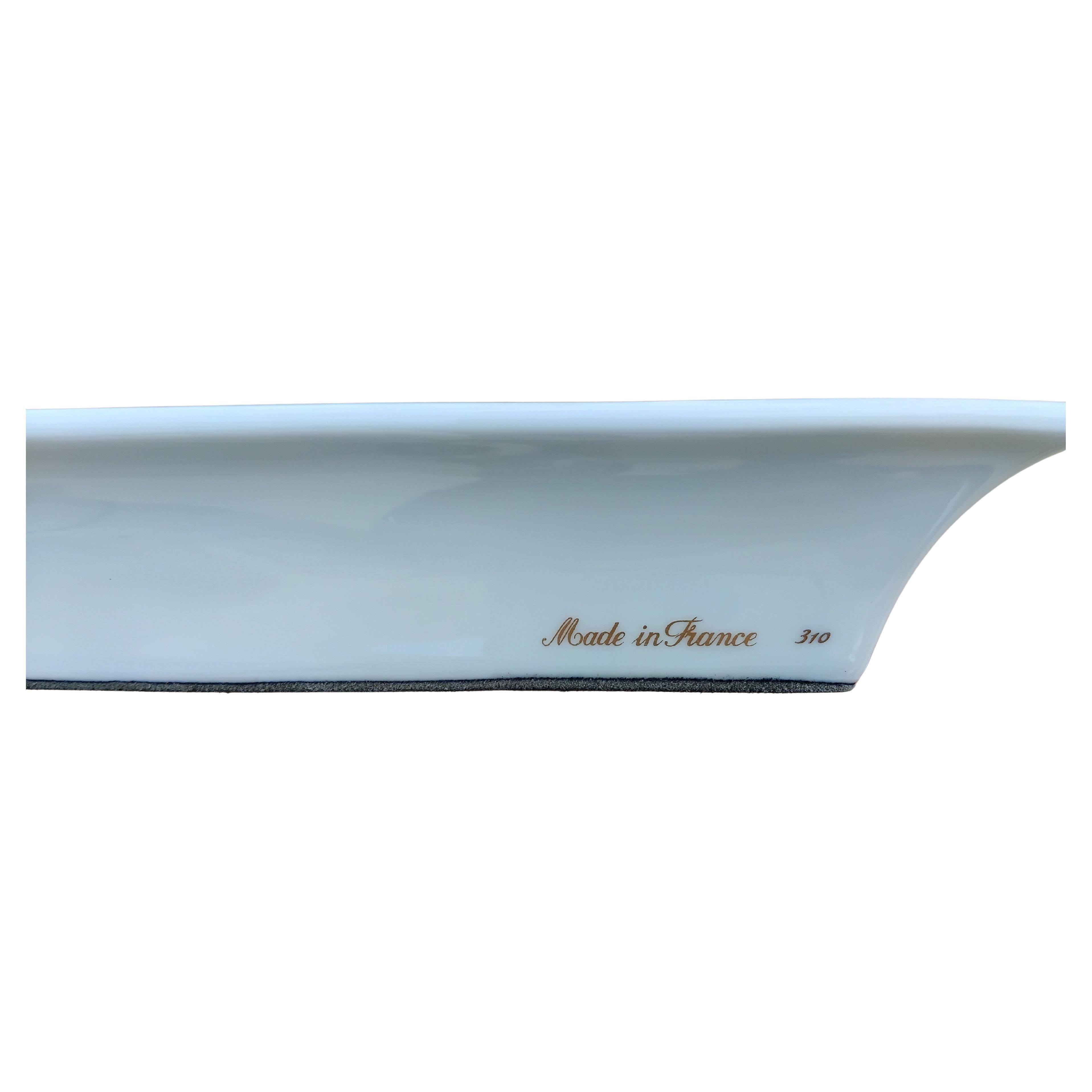 Cenicero Hermès By Xavier de Poret Bandeja de cambio Urraca Porcelana Dorada en venta 7