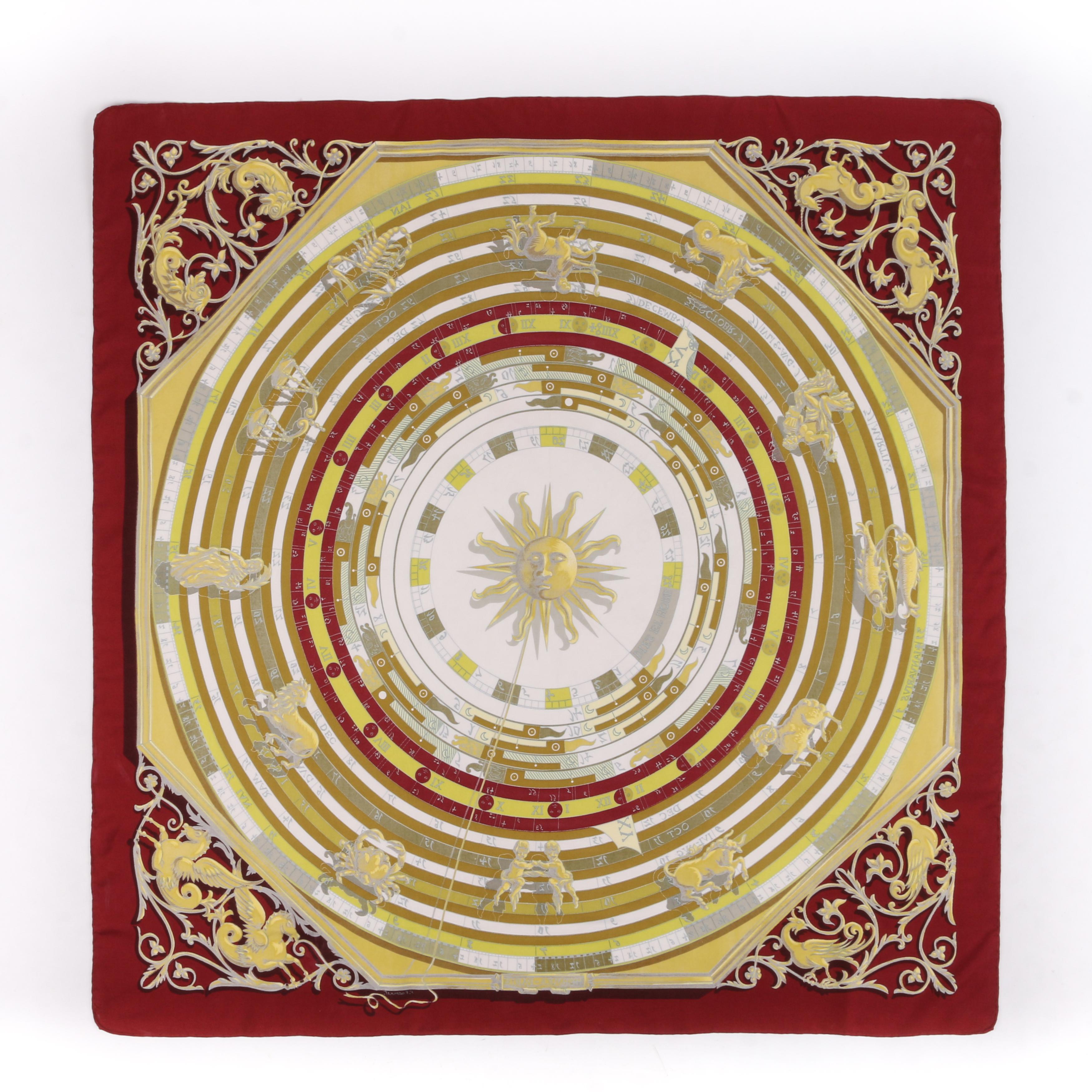 hermes zodiac scarf