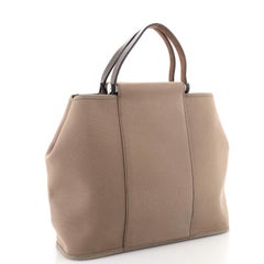 Hermes Cabag Handbag Toile and Leather 32