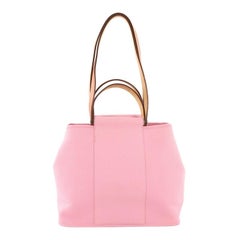 Hermes Cabag Handbag Toile and Leather 32