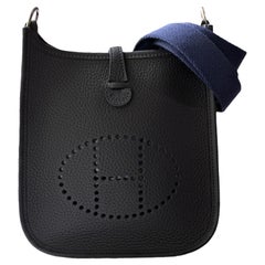 Hermès Caban Evelyne 16 TPM Bag Handbag Blue Saphire Strap