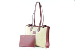 Hermès Cabas Bicolor Shopper 7he0109 Beige Canvas Tote