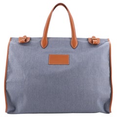 Hermes Cabas Tote Denim with Leather 50