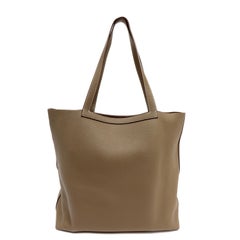 Hermès Cabasellier 31cm Etoupe Taurillon Clemence Leather