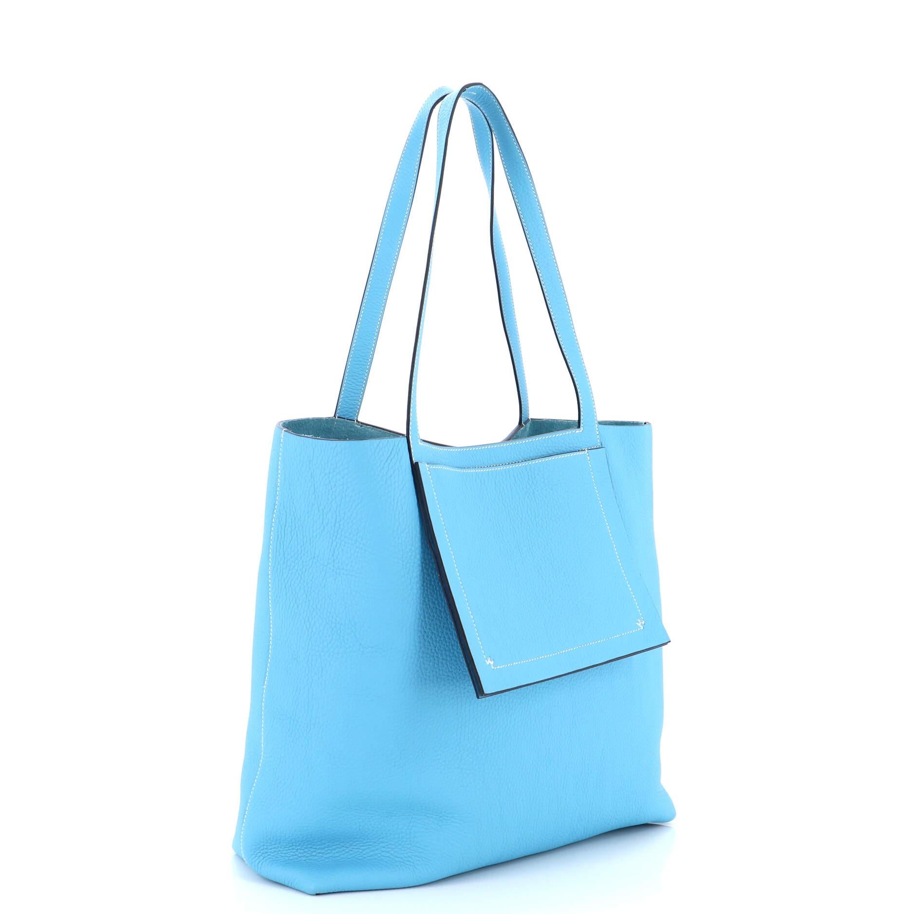 Hermes Cabasellier Tote Clemence 46 In Good Condition For Sale In NY, NY