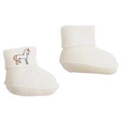 Hermes Cabriole socks Blanc Crème Cotton For Children Aged 6 Months