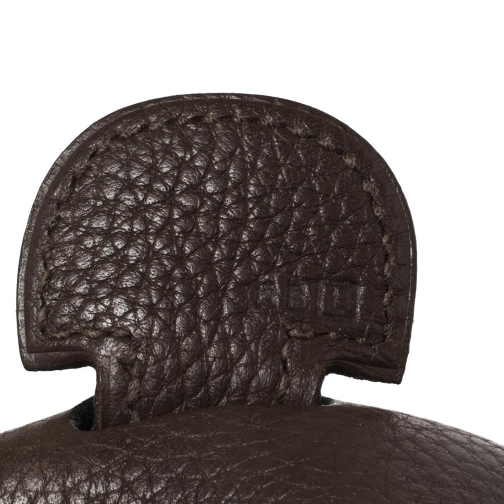 Hermes Cacao Togo Leather Evelyne III GM Bag 4