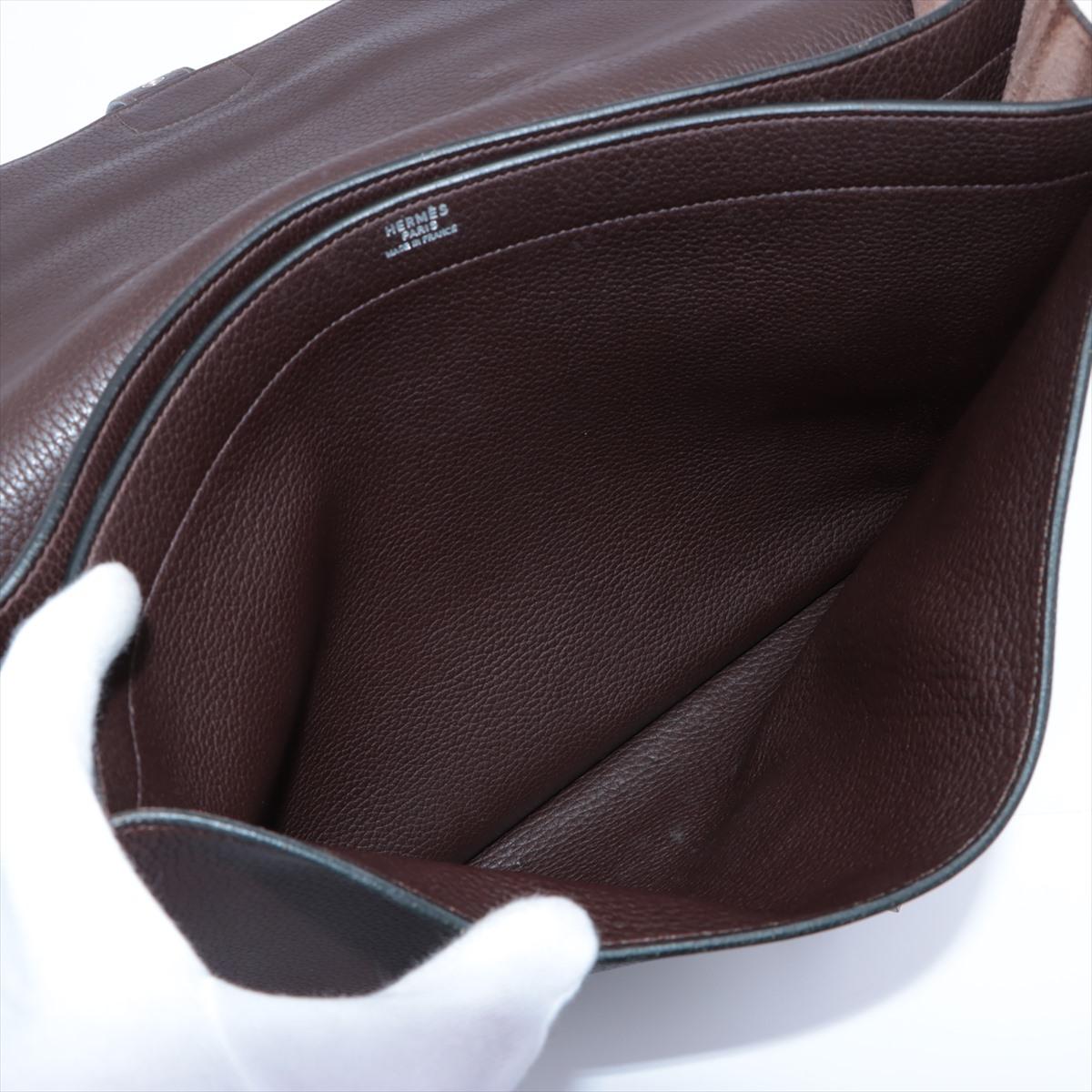 Hermes Cacao Togo Leather Sac a Depeches 38cm Briefcase Bag 1