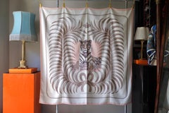 HERMÈS - Cachemire Shawl 140 "Tigre Royal" By Christiane Vauzelles