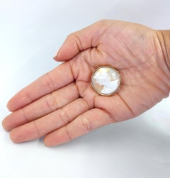 Hermes & Caduceus Cameo Pin