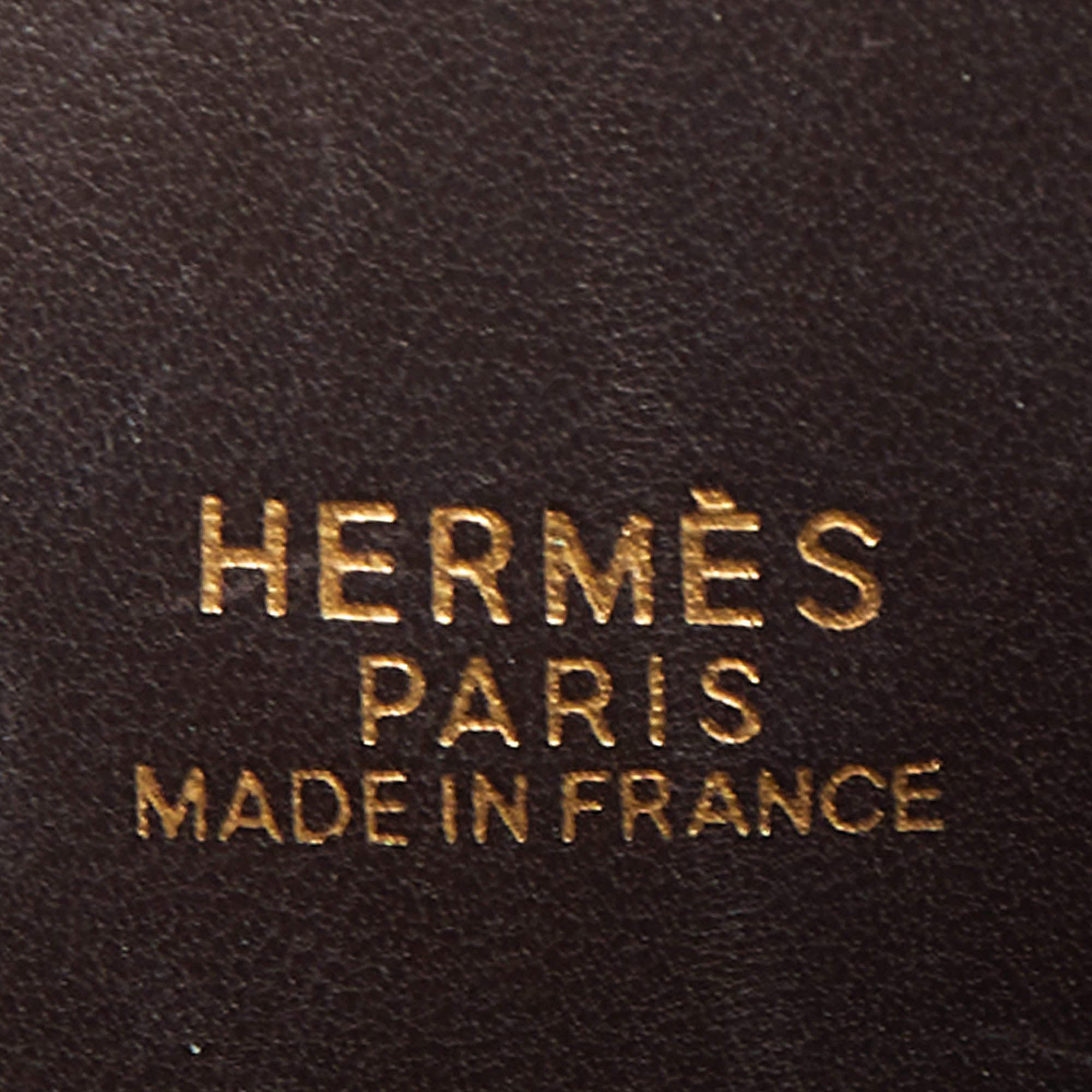 Hermes Cafe Togo Leather Gold Finish Bolide 35 Bag 6