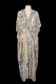 Hermes caftan dress 'Kaleidoscope' by Jean-Paul Gaultier circa 2004