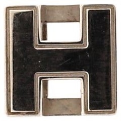 Hermes Cage d'H Necklace Plated Metal Pink, Silver