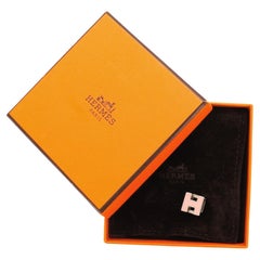 Hermes Cage d'H Collana in metallo placcato rosa, argento