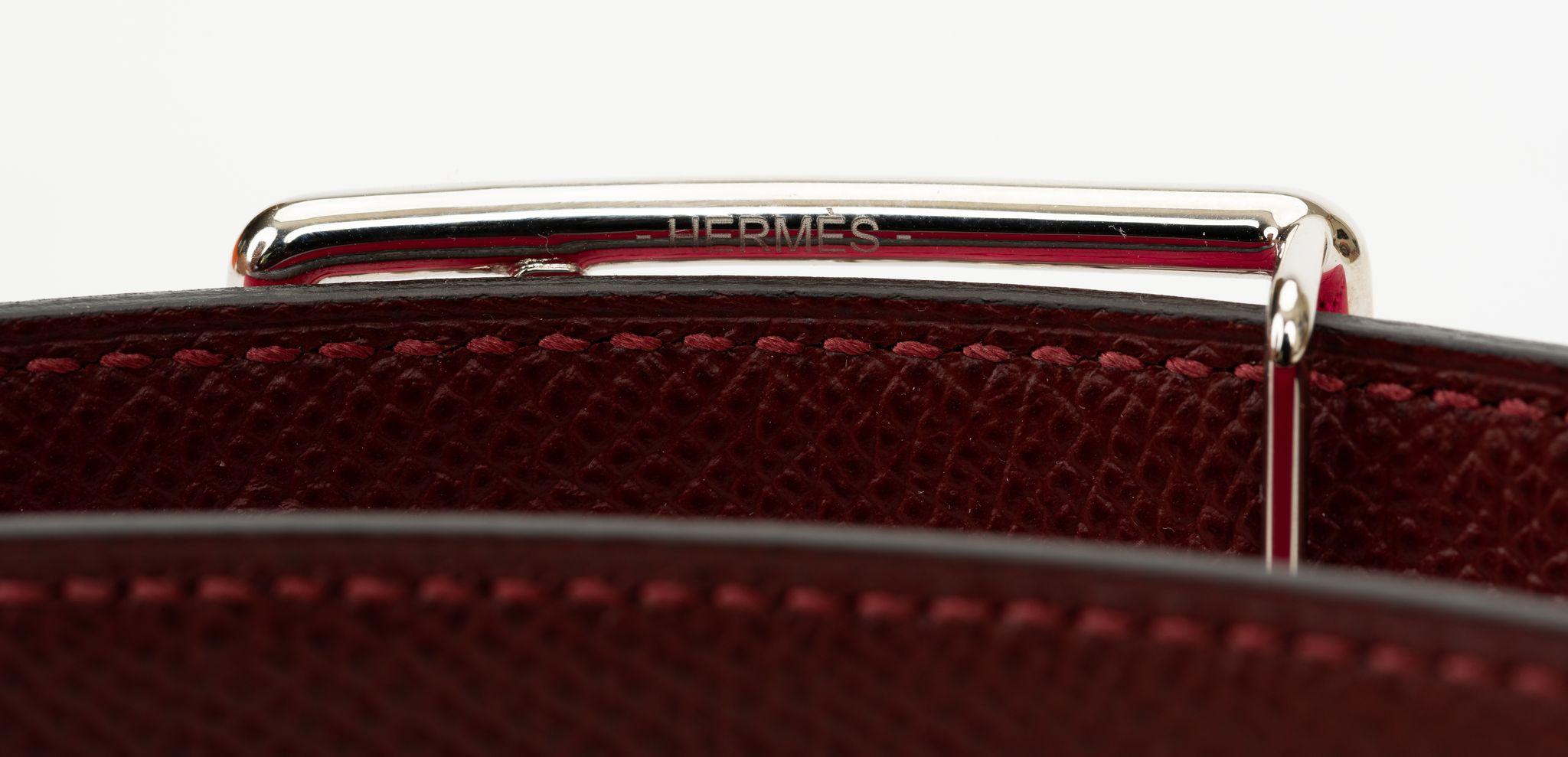 Women's Hermès Caleche Reversible 24mm Belt For Sale