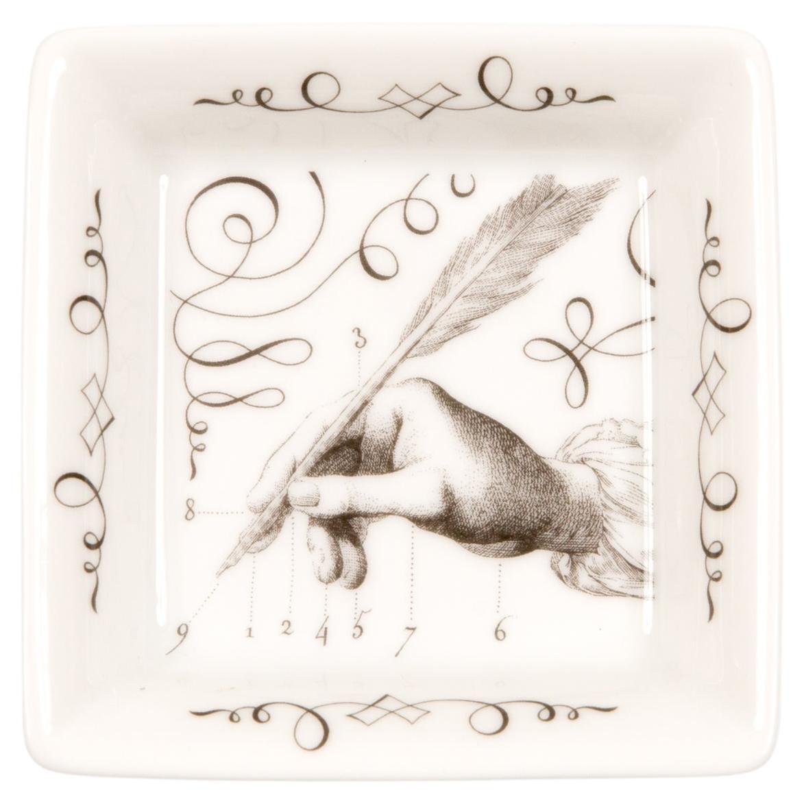 Hermes “Calligraphy” Mini Porcelain Ashtray Organizer in vendita