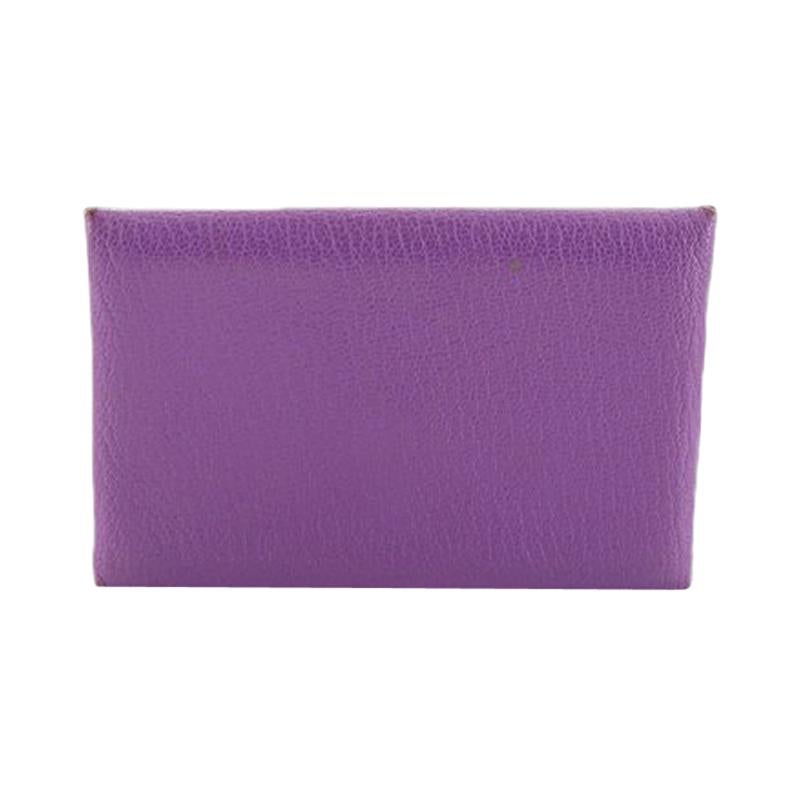 Hermes Calvi Card Case Chevre Mysore