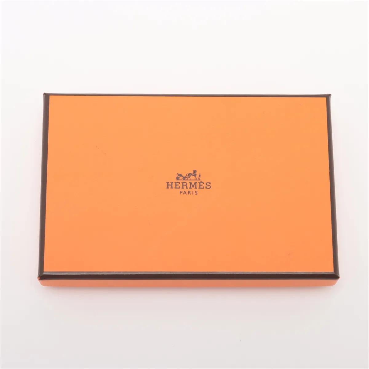 Tarjetero Hermès Calvi Marrón en venta 4