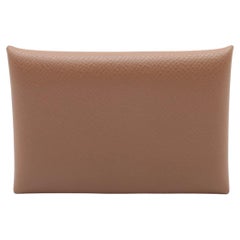 Portacarte Hermès Calvi Marrone