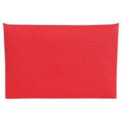 HERMÈS CALVI CARD HOLDER Toffee Peau Leather – LuxuryPromise