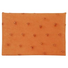 Hermes Calvi Card Holder Saffron Ostrich