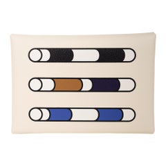 Hermes Calvi Duo Card Holder Nata Moulin a Vent Swift Leather