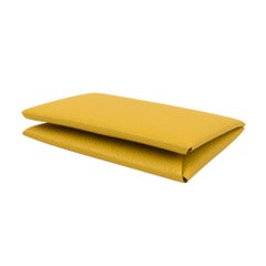 Hermes Calvi Jaune de Naples Mysore Chevre Leder Karteninhaber