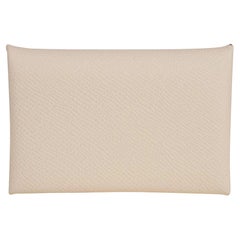 Hermes Calvi Nata Card Holder Epsom Leather