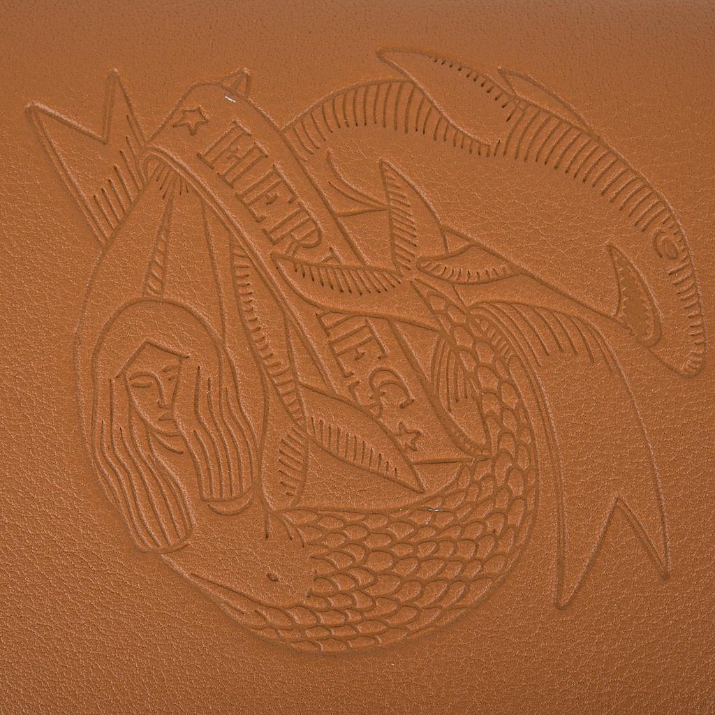 Guaranteed authentic Hermes Calvi card holder features limited edition embossed Sailor Tattoo.
Warm rich Gold swift leather with Havane interior.
The card holder has 2 slots for business/credit cards.
Comes with signature Hermes box.
New or Store