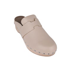 Hermes Calya Mules Hetre Calfskin Clog 36 / 6