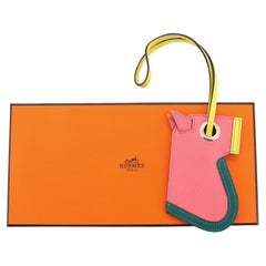 Hermes Camail Bag Charm Leather Multicolor