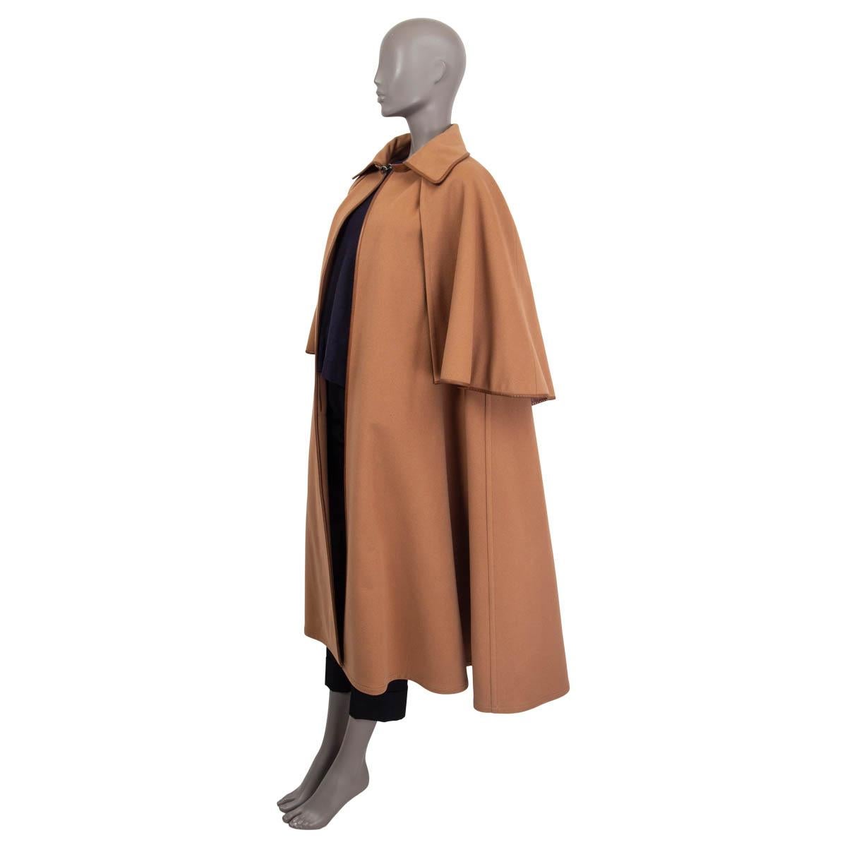 camel cape coat