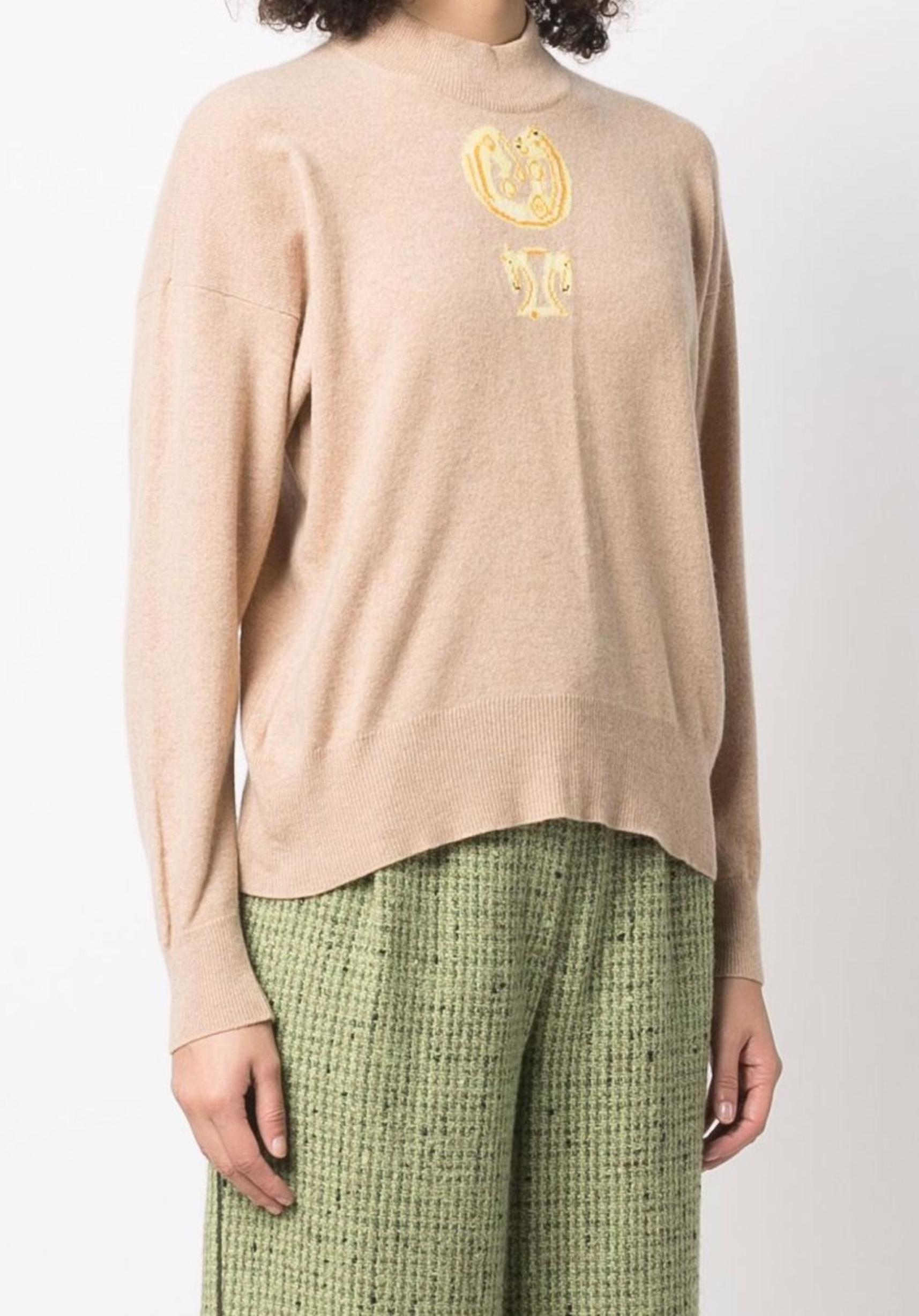 Hermes - Pull en cachemire camel Bon état - En vente à Paris, FR