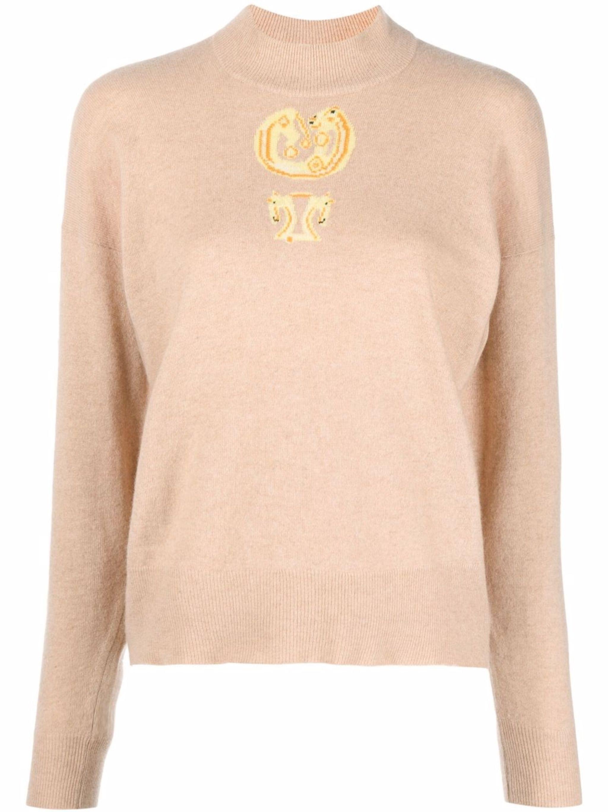 Hermes - Pull en cachemire camel en vente 2