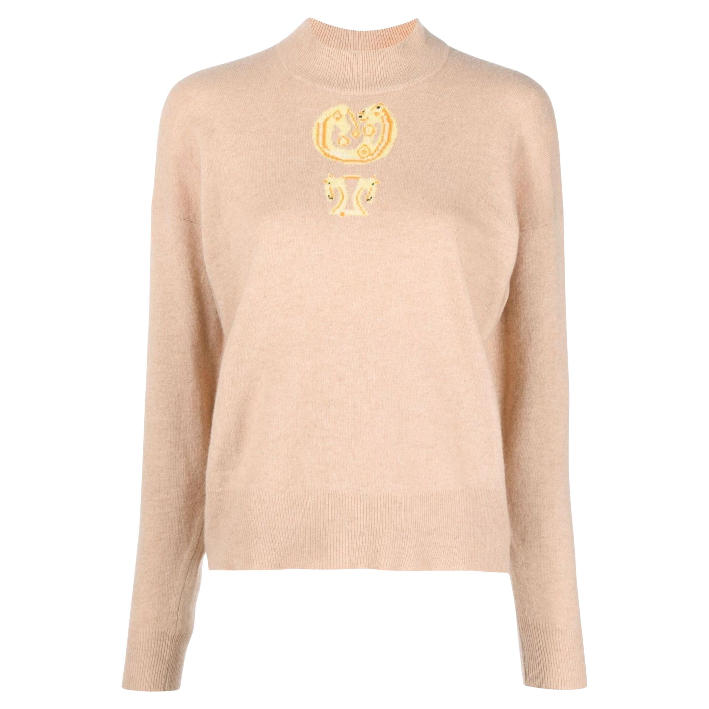 Hermes - Pull en cachemire camel en vente