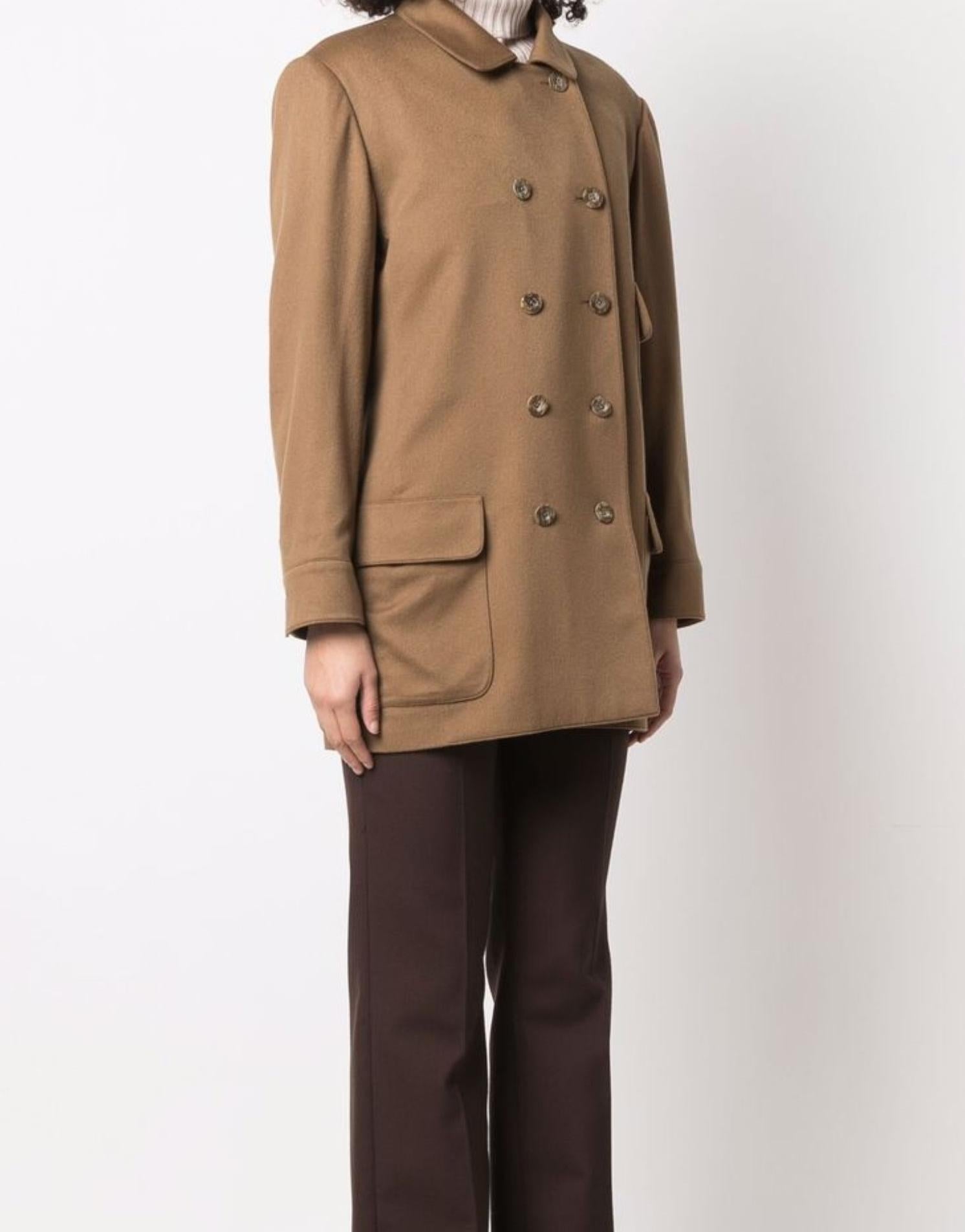 Marron Hermes Camel Cashmere Peacot