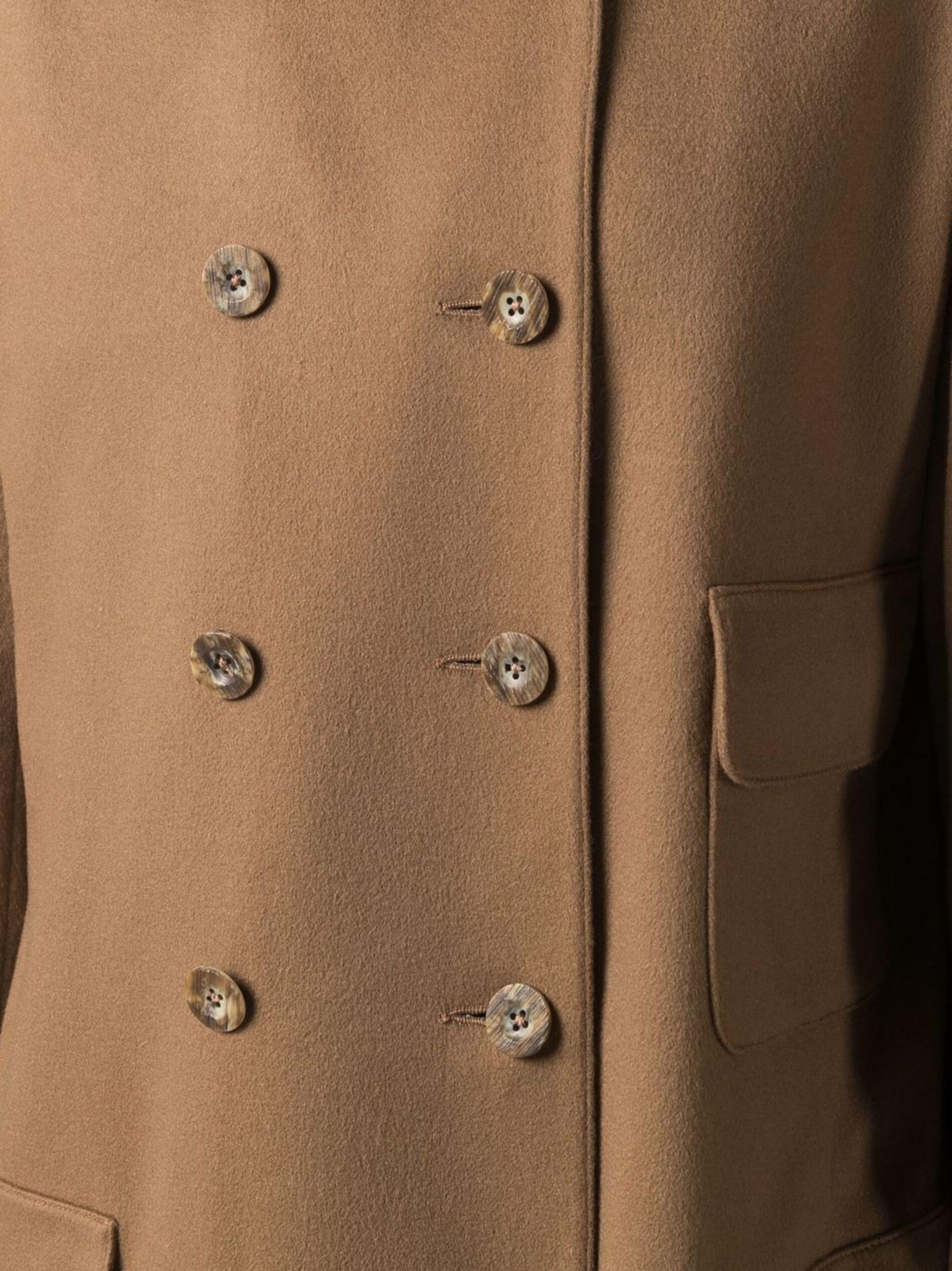  Hermes Camel Cashmere Peacot Pour femmes 