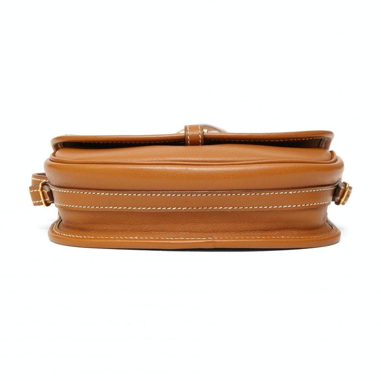 Hermès camel leather balle de golf shoulder bag / handbag at 1stDibs