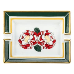 Cendrier en porcelaine Hermes Camelia Flower