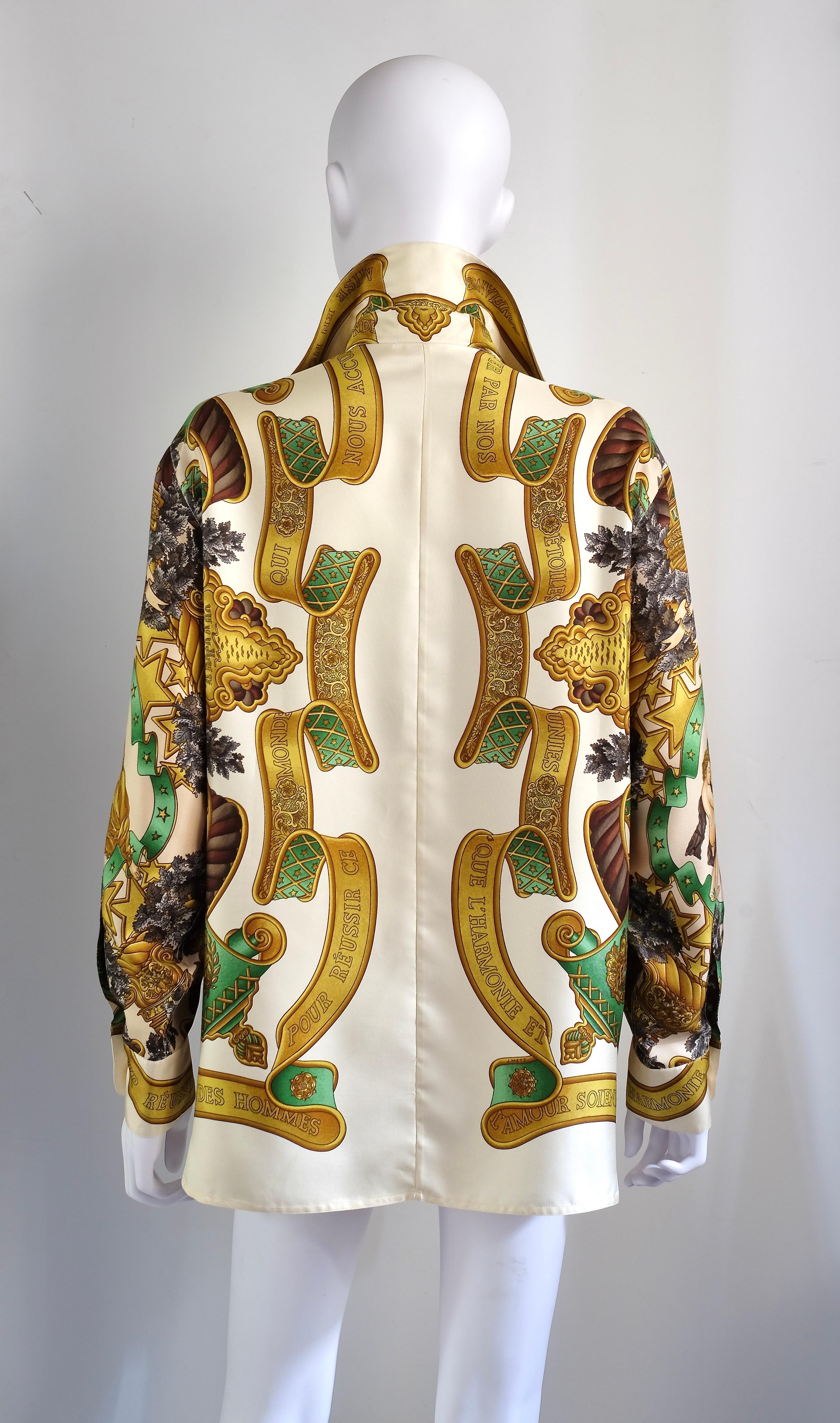 HERMÈS - Chemise en soie 