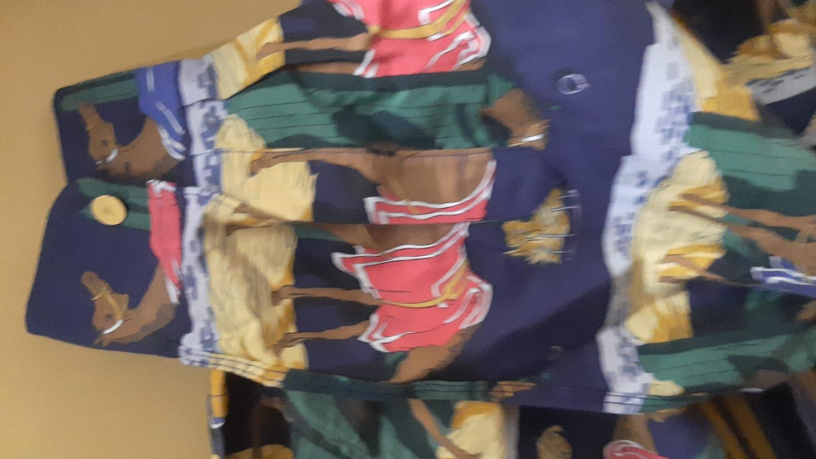 Hermès – Camicia Vintage in Cotone “Écuries / Scuderie” – Anni ’80 en vente 5