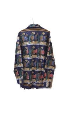 Hermès - Camicia Vintage en Cotone "Écuries / Scuderie" - Anni '80